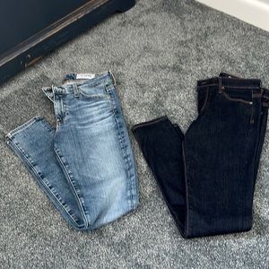 NWOT AG Adriano Goldschmidt jeans. Bundle of two size 25R.